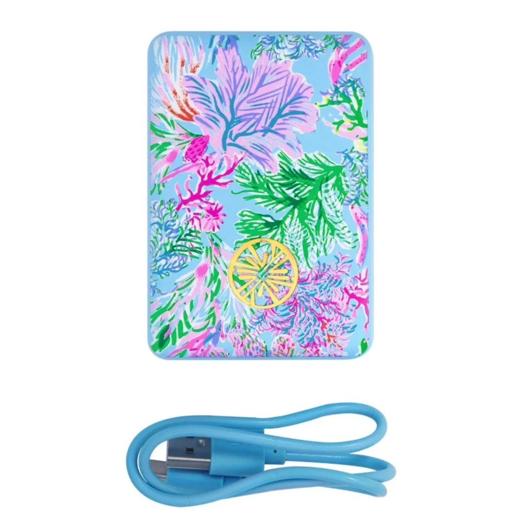 Brand New Lilly Pulitzer Portable Wireless Charger in Cay To My Heart Pink